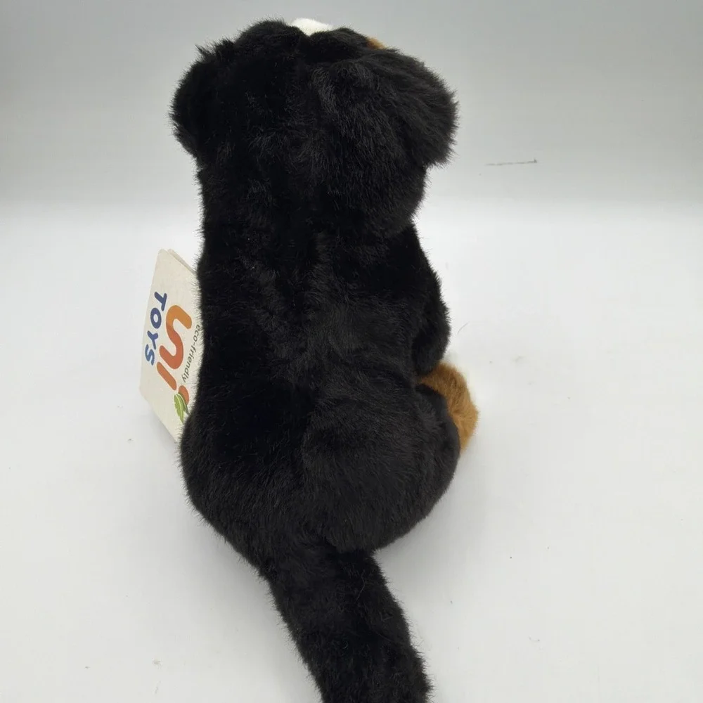 Uni Toys L82190 Bernese Mountain Dog Puppy Plush Tricolor Sitting 6